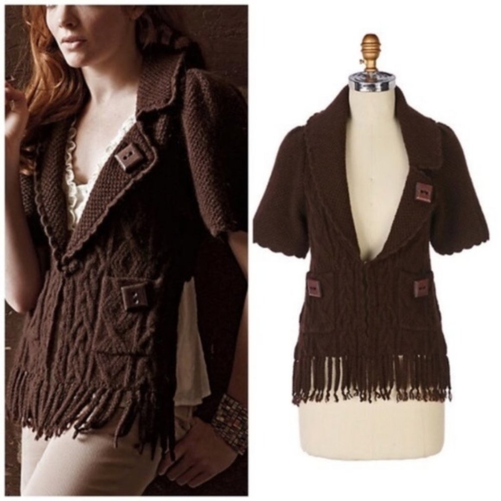 Anthropologie Greenwich Scarf Cardigan